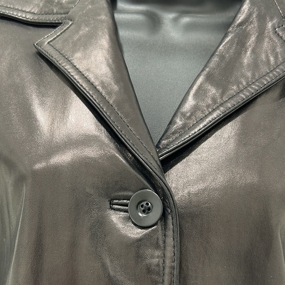 Anonymous John Carlisle black Soft Leather Jacket XS - Picture 3 of 9